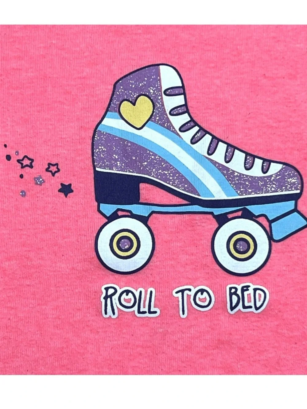 PL Sleep 4Y Roller Skate Unicorn Rainbow Short Pajamas Set